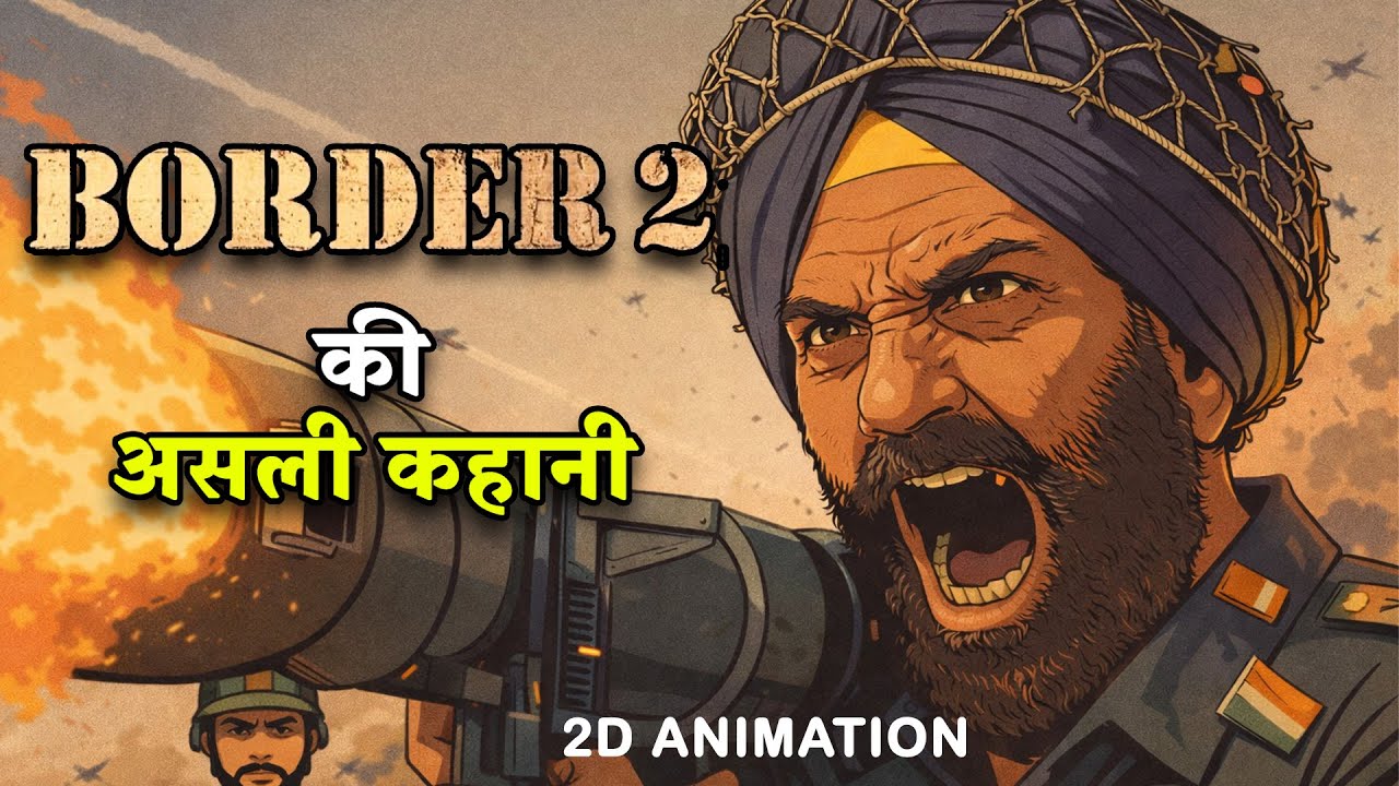 कैसे 1971 में पाकिस्तान ने भारत के सामने नाक रगड़ी | Border 2 | 2D Animation