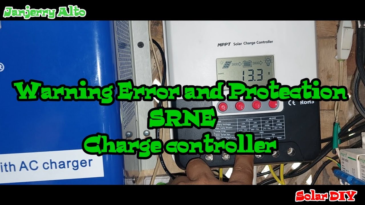Mppt SRNE Error and protection...