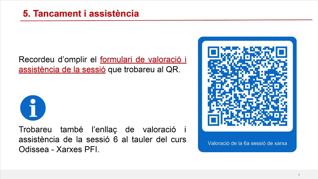 Sessió 6 Xarxa PFI