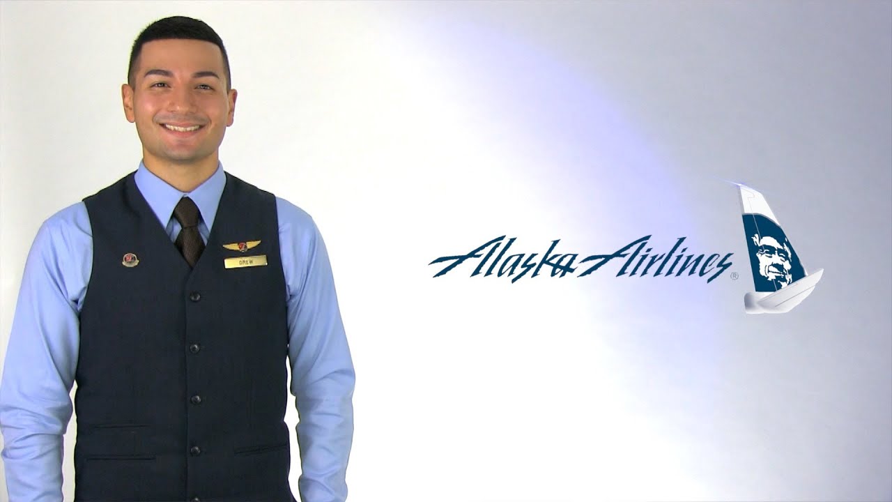 Alaska Airlines Flight Attendant Drew