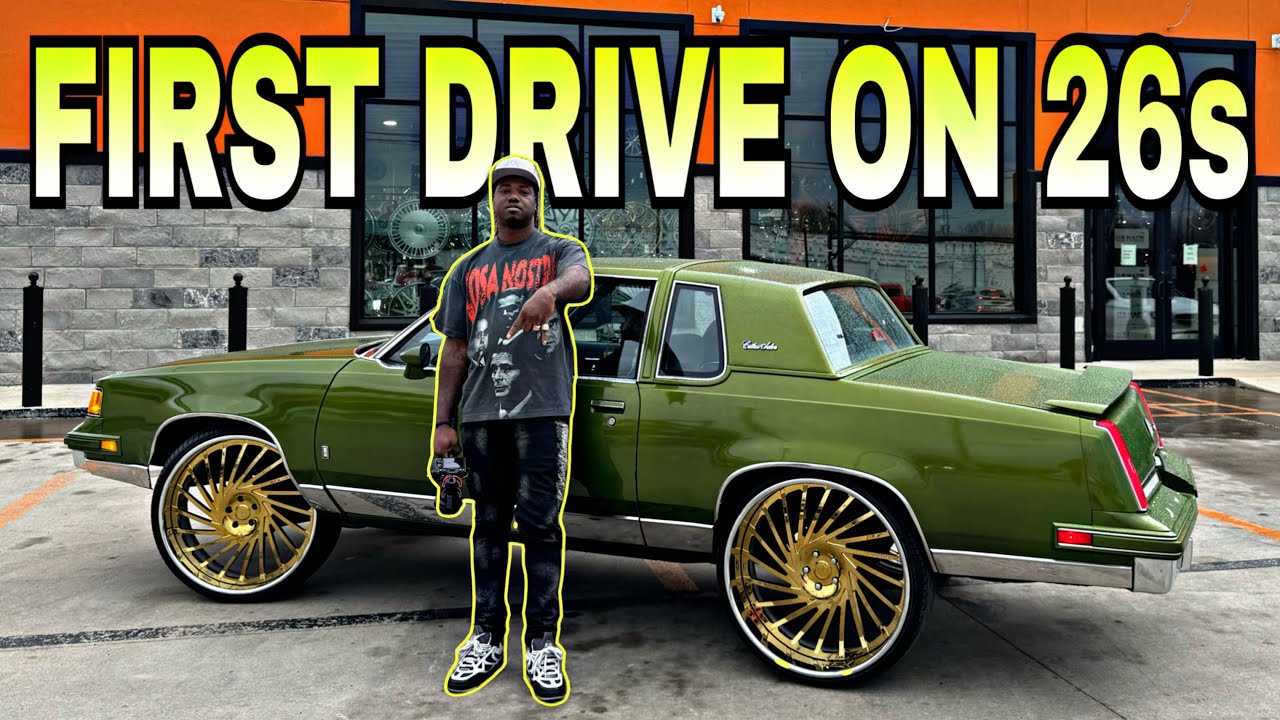 FIRST DRIVE IN THE CUTLASS ON 26s FORGIATOS