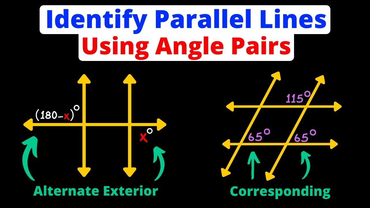 Определение параллельных прямых с помощью пар углов | Геометрия | Eat Pi