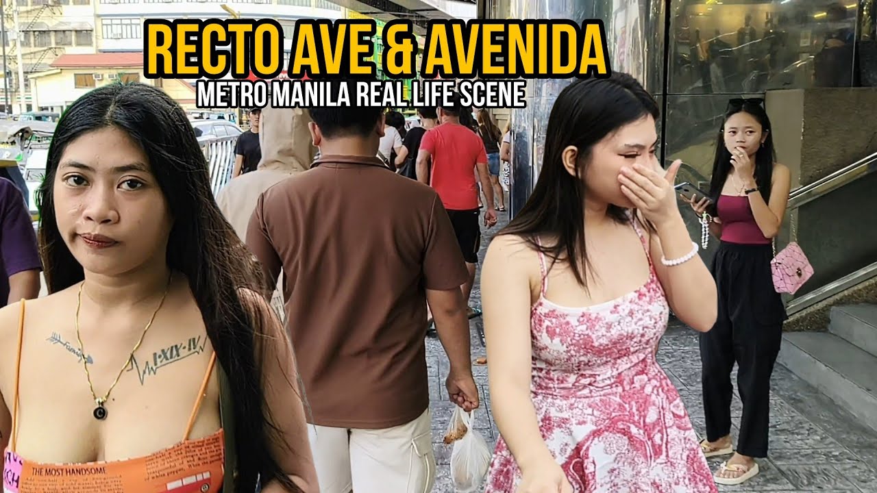 SHOCKING!Real Life Scene in Recto Ave & Avenida Metro Manila Philippines[4K]