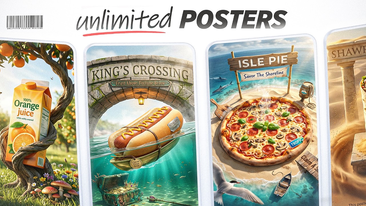 World&rsquo;s Shortest Poster Design Course (Using AI)