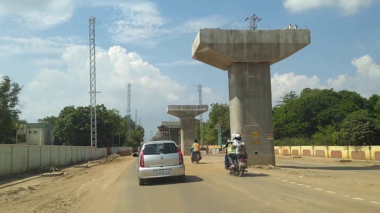 Madurai North Chokkikulam to oomachikulam flyover construction(1)