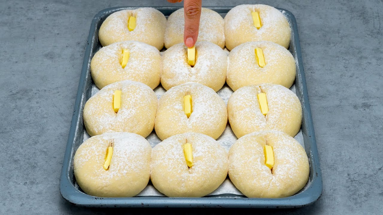 Вместо хлеба! Булочки со сливочным маслом, в духовке