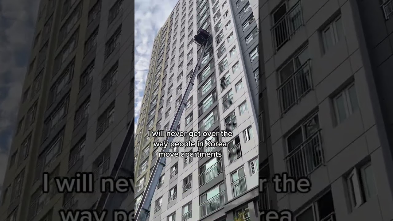 🇰🇷Brilliant way people in Korea move apartments🤯