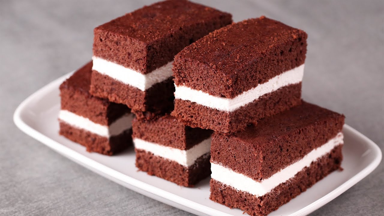 MILK SLICE CAKE l KINDER MILK SLICE l EGGLESS & WITHOUT OVEN