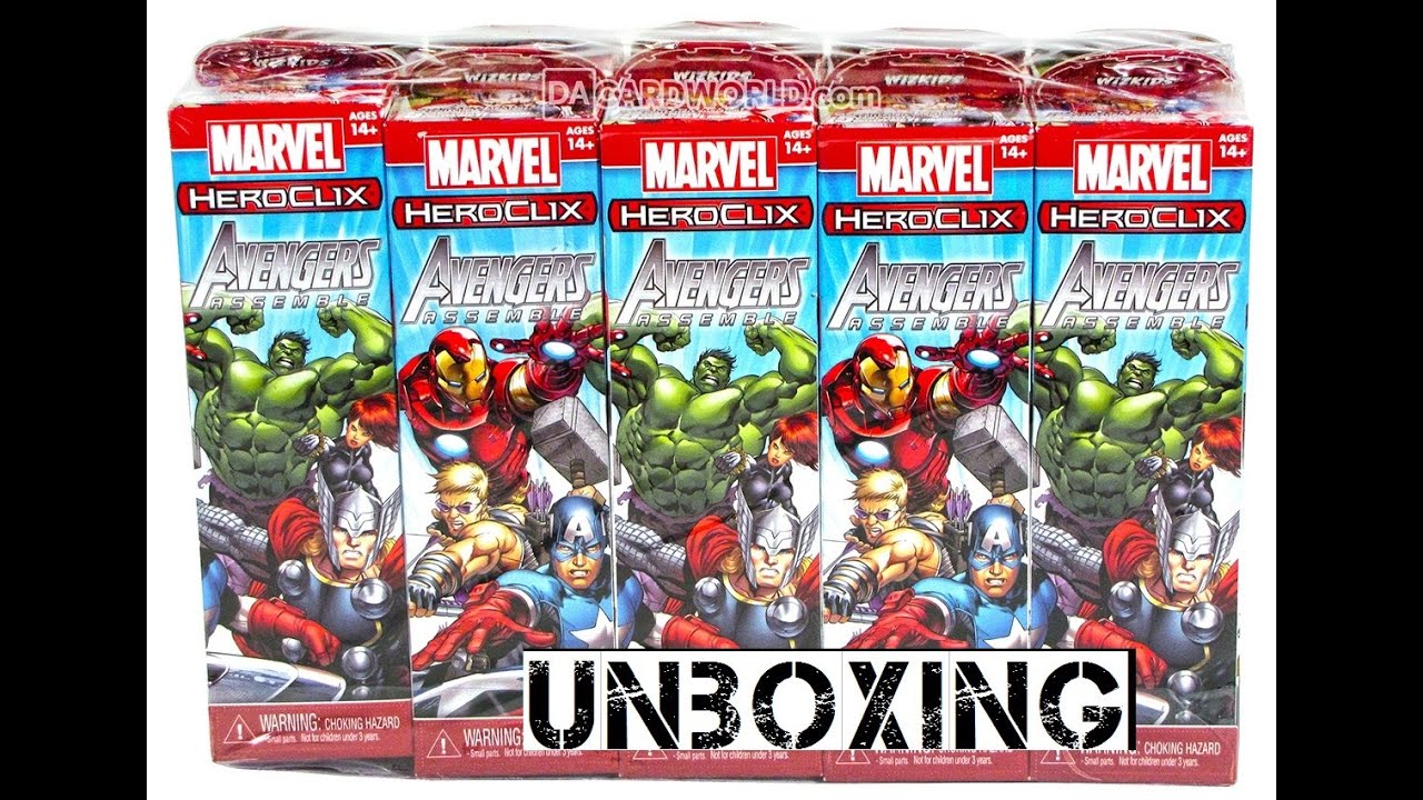 Marvel Heroclix Avengers Assemble - Unboxing - Whiskey and Waffles