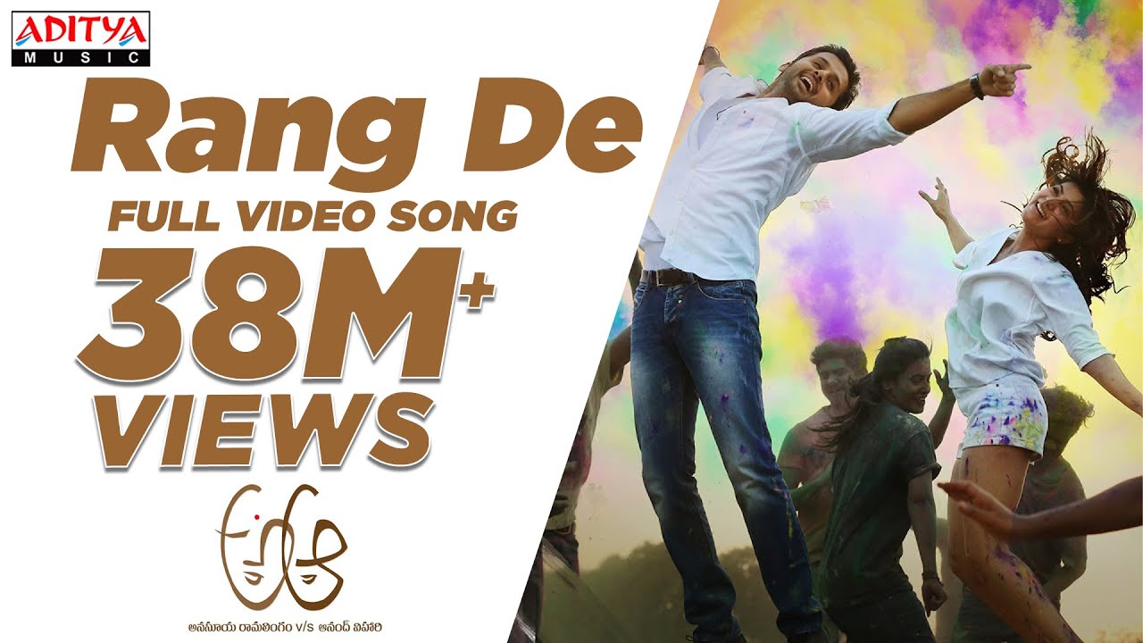 Rang De Full Video Song || A Aa Full Video Songs || Nithin, Samantha, Anupama | Mickey J Meyer