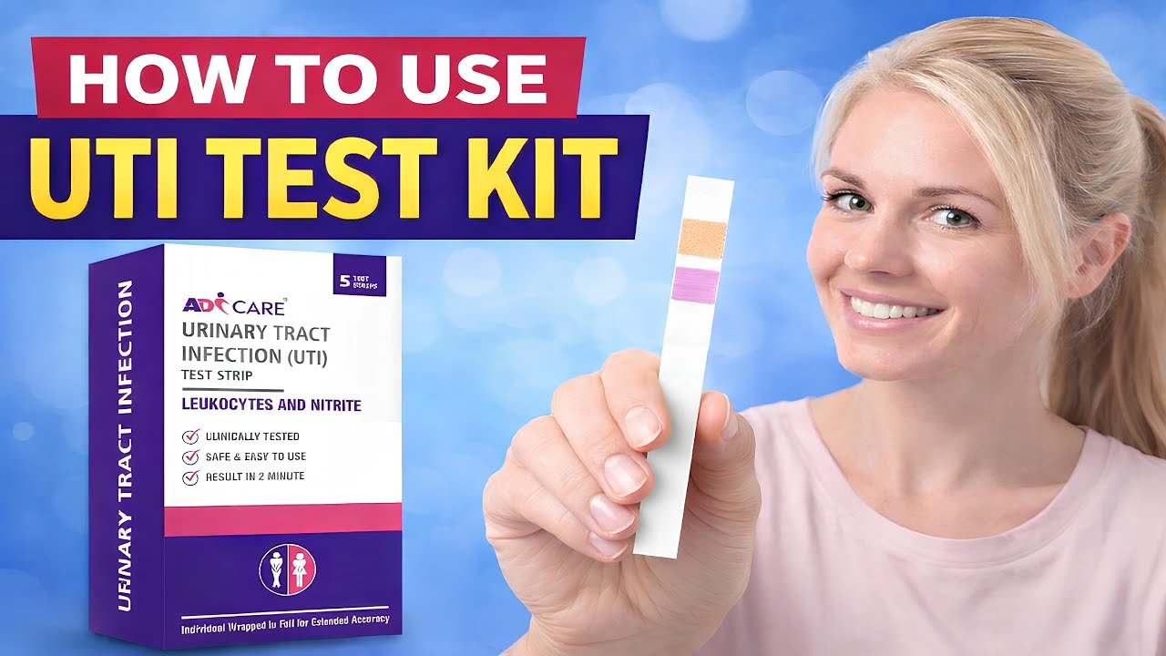 🧪 Adicare UTI Test Strips: How to Use Rapid Response Urinary Tract Infection Test