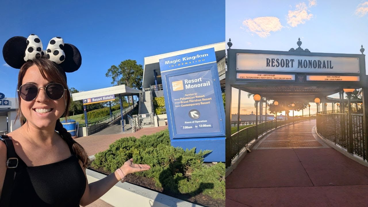 How to Use Walt Disney World Transportation! Magic Kingdom Resort Monorial!