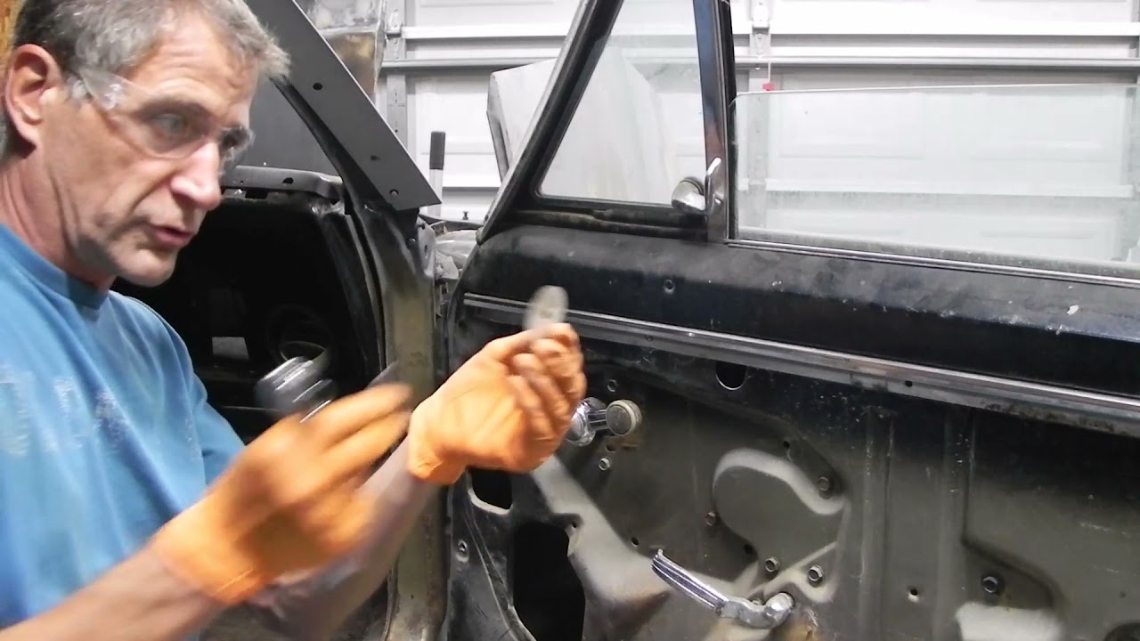 1967 Camaro Door glass removal