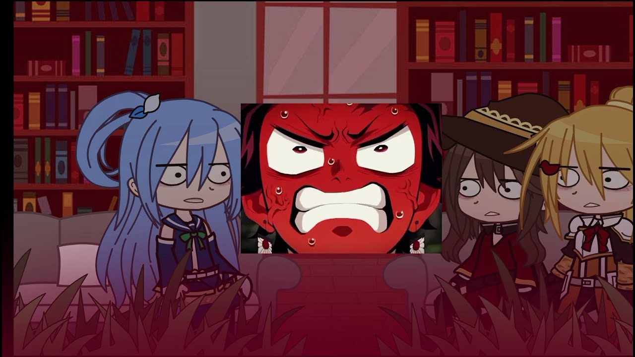 \\Konosuba react to Kazuma Satou as Kamado Tanjiro// Gyomei's training