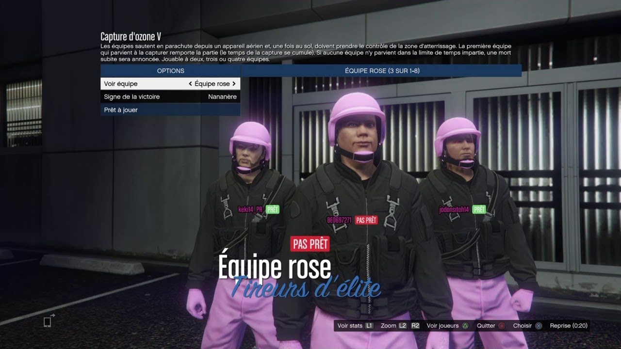 Avoir la tenue capture de zone + cheville invisible 1.40 ( PS4,XBOX ON,PC )