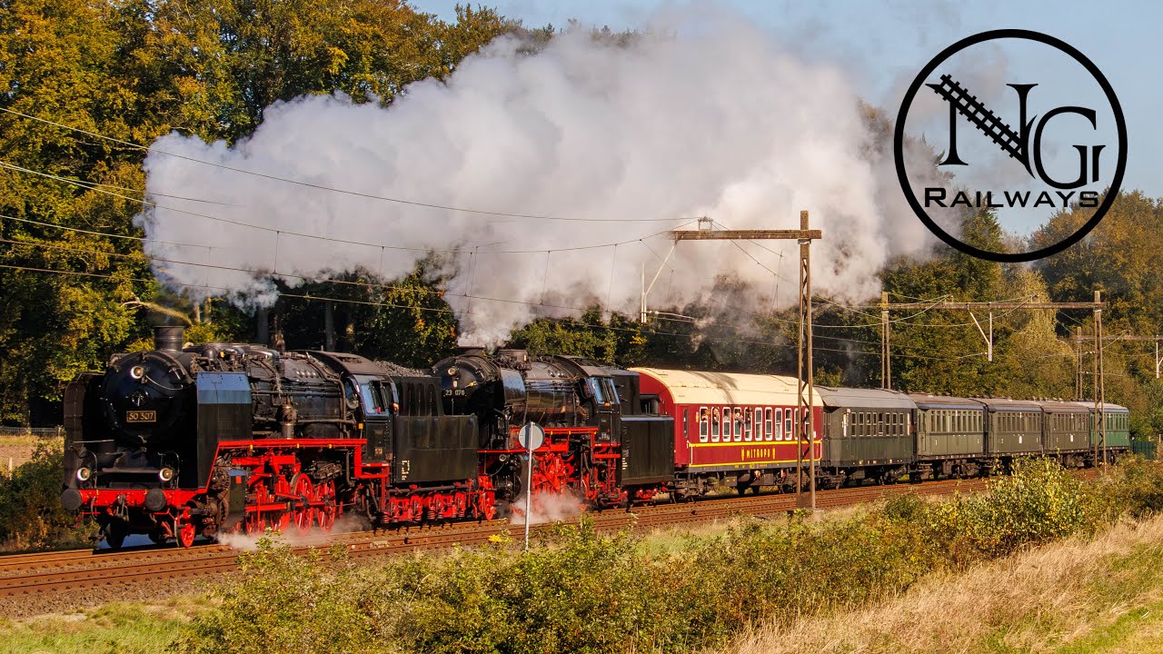 4 oktober 2024 de VSM 50 307 en de VSM 23 076 onderweg naar de SSN Stoomtreindagen