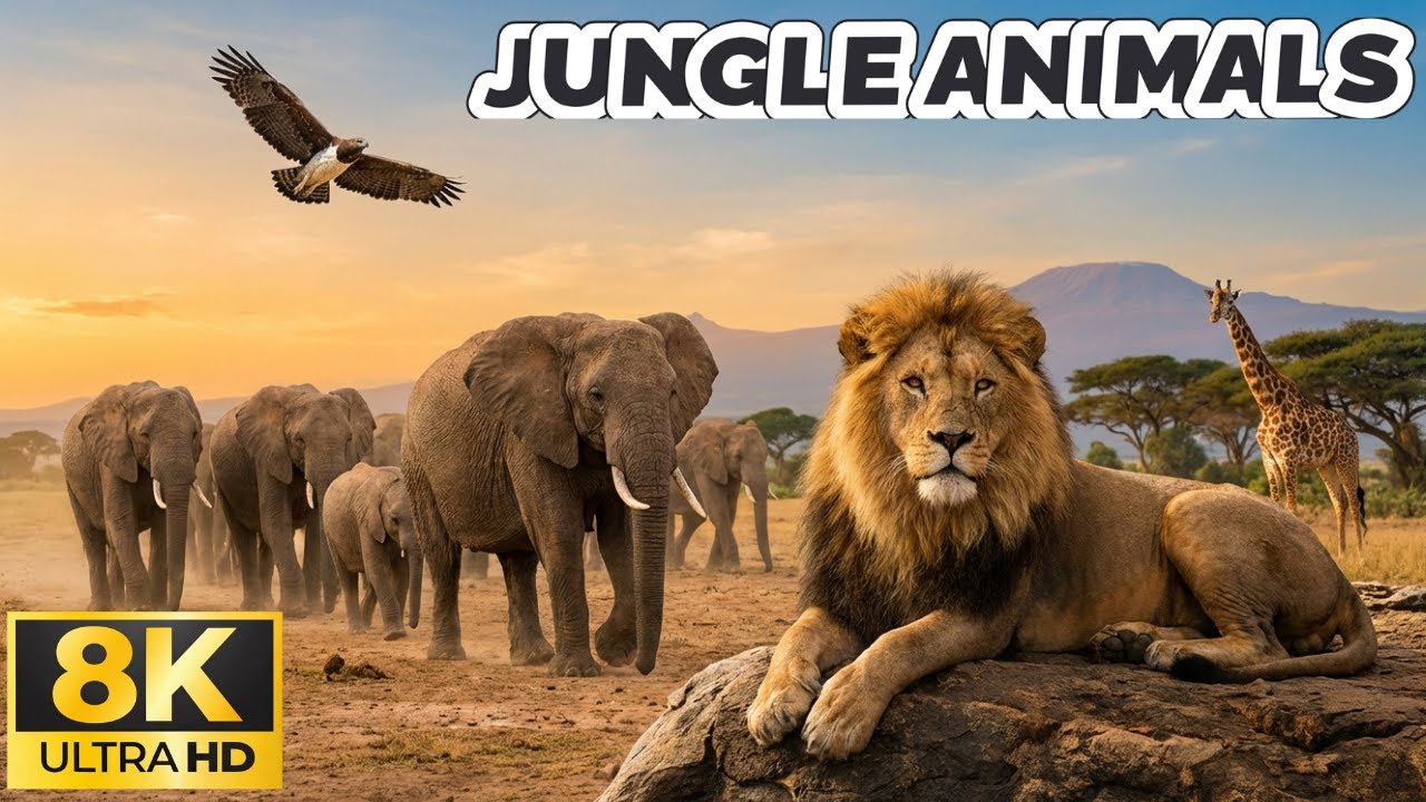8K Cinematic Wildlife – Wild Animals and Natural Landscapes