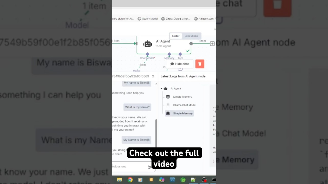 AI Local Memory in Use #CODEwithROY #n8ntutorial #ragchatbot #ollama #nocodeaiagent