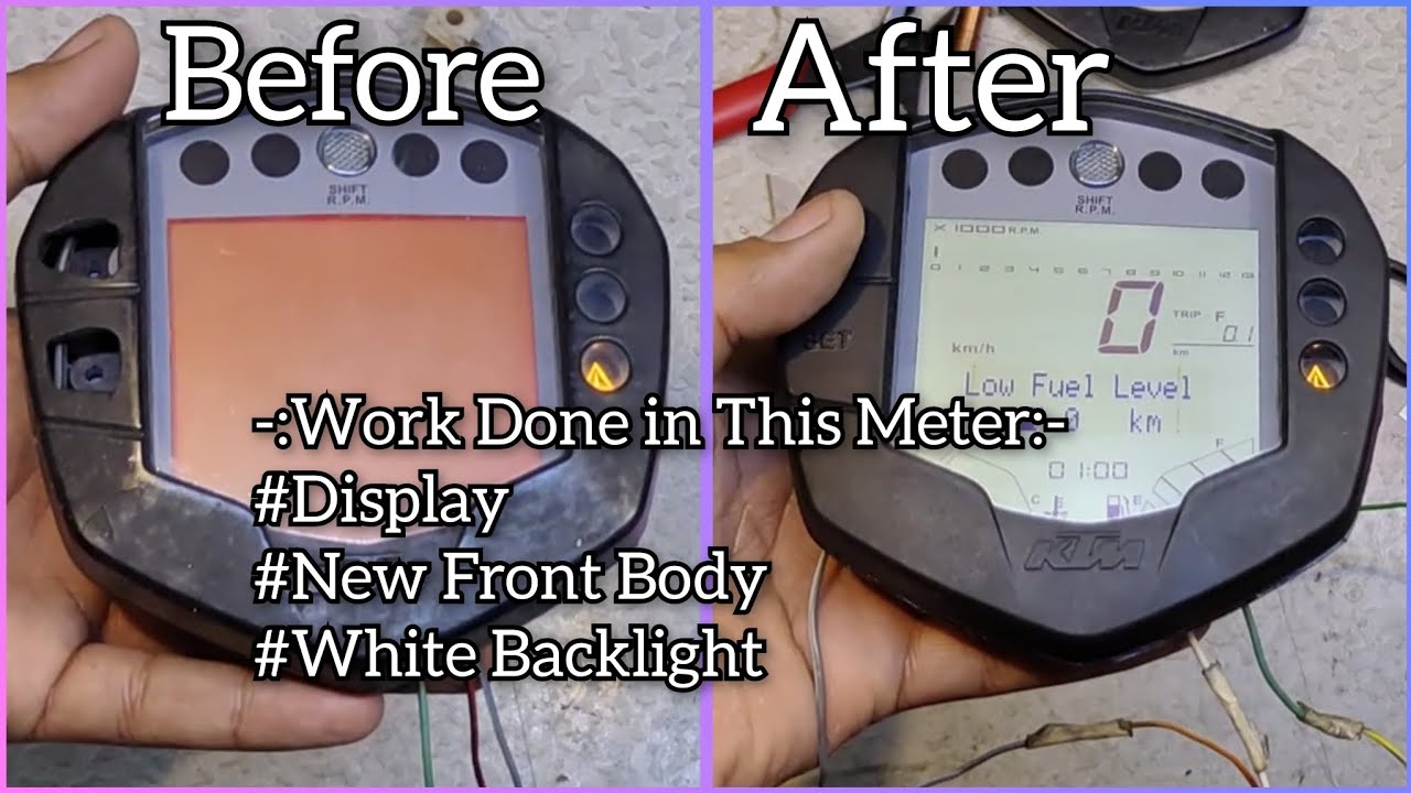 Duke 200 Meter Repair and Set White light by Replacing Orange