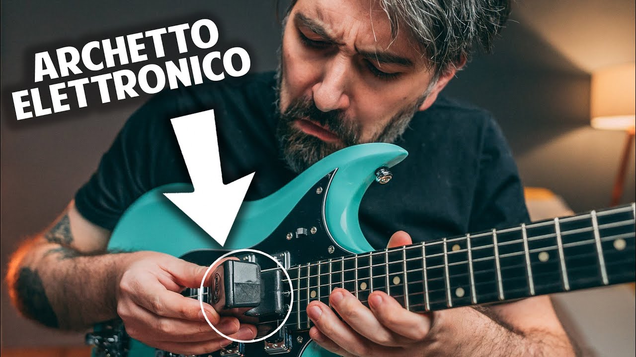 FARE SUONI DI VIOLINO con la CHITARRA e l' ARCHETTO ELETTRONICO | E-Bow | Strumentimusicali.net