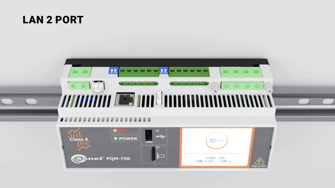 Sonel PQM‑750 stationary power quality analyzer – class A, web server, and modularity!