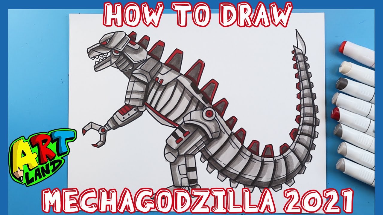 How to Draw MECHAGODZILLA 2021!!!