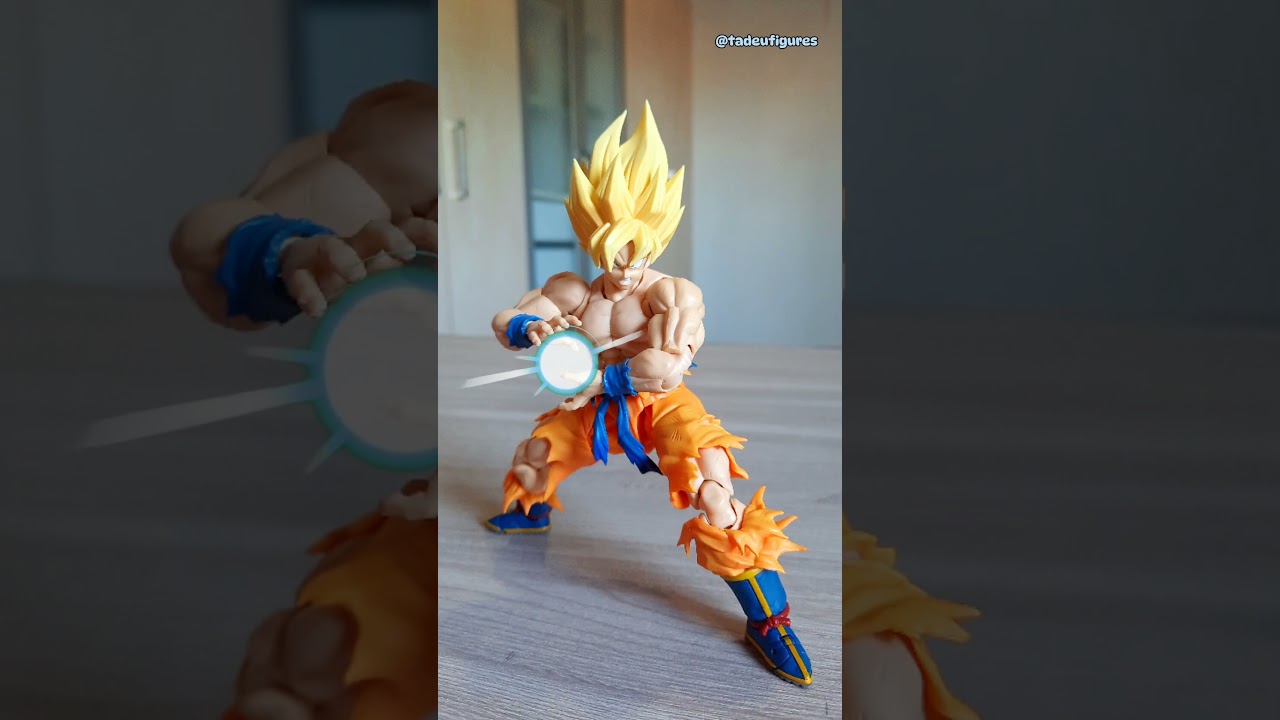 Oi, eu sou o Goku, sou um super saiyajin! #dragonball #actionfigures
