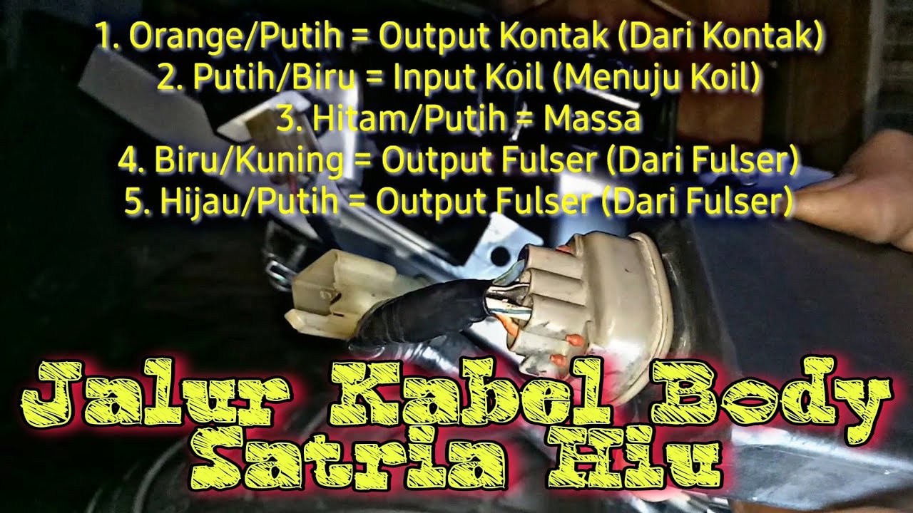 Jalur Kabel Body Satria 2Tak (Hiu)