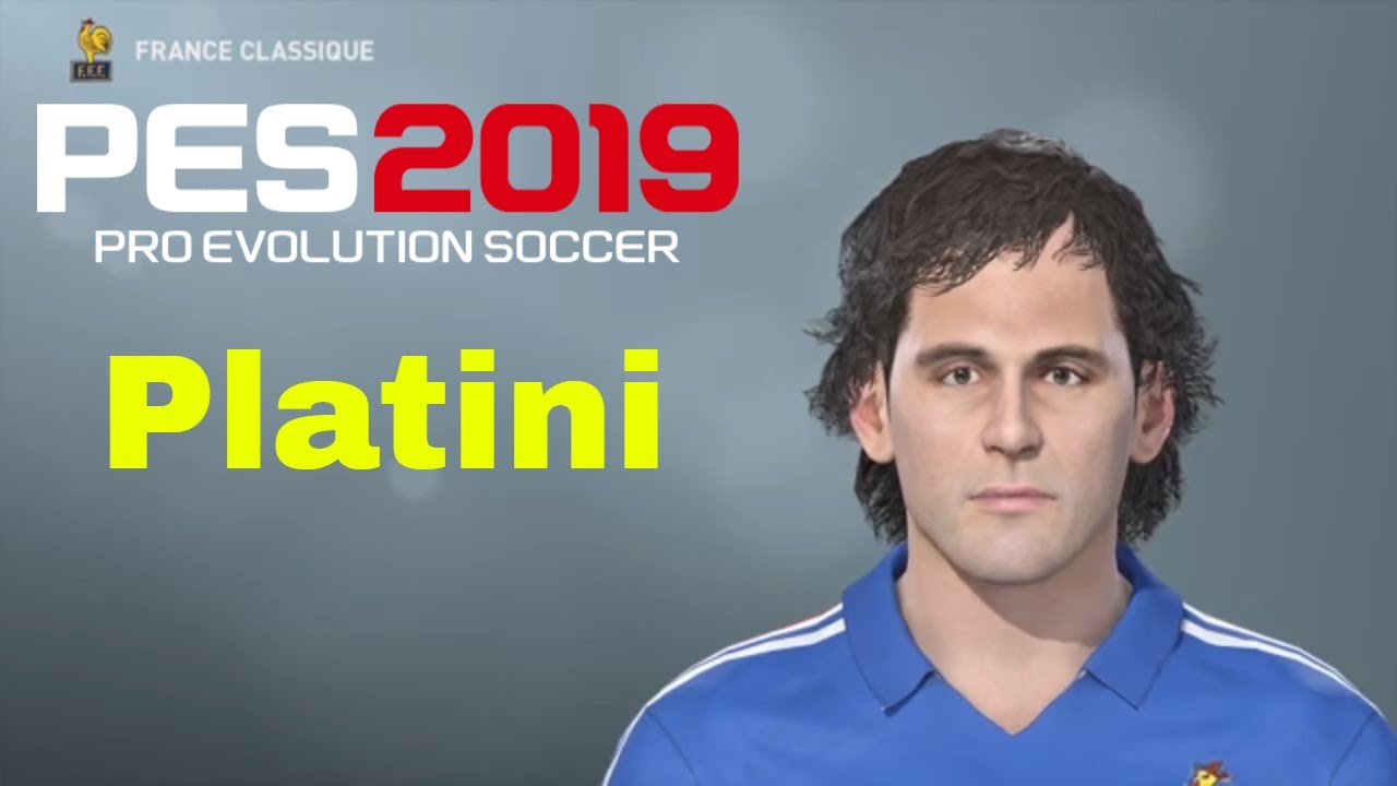 PES 2019 - How to create Michel Platini's Face