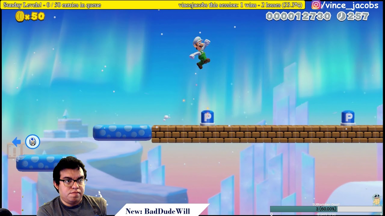 Mario Maker 2 Twitch Highlight: Vince Gets S Rank for the First Time!