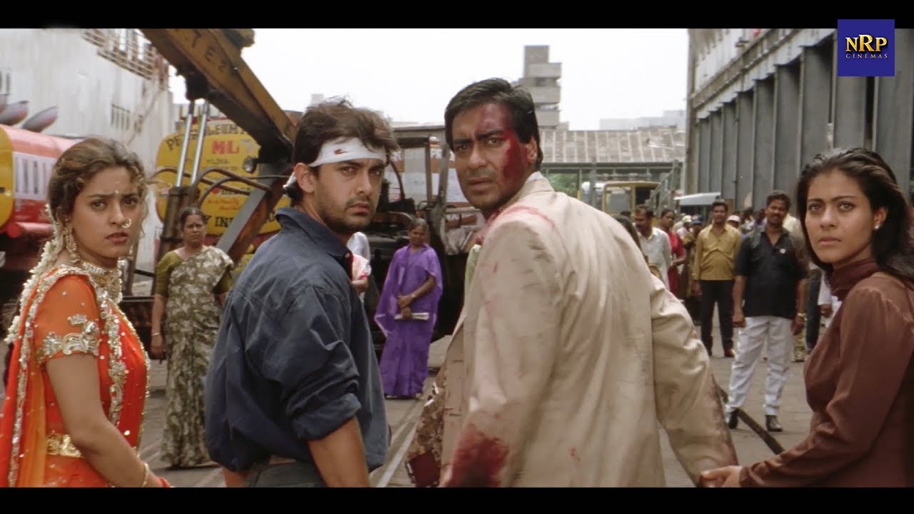 इश्क़ मूवी अंतिम जबरदस्त एक्शन सीन्स अजय देवगन, जॉनी लीवर | Ishq Movie Climax Action Scene