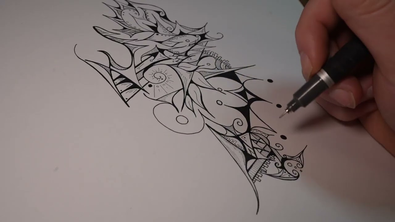 Daoist Meditation by Wu Jyh Cherng chapter 3 Copic SP to paper 5