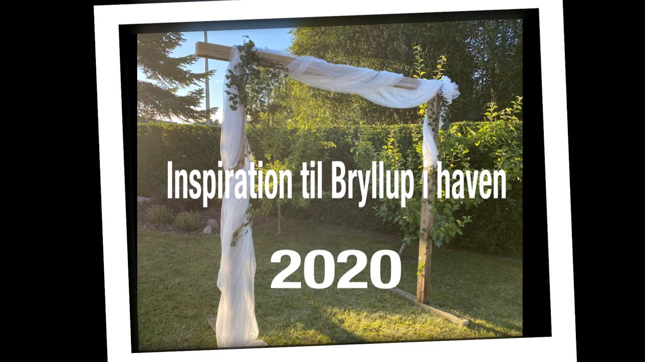 Inspiration til Bryllup i haven 2020