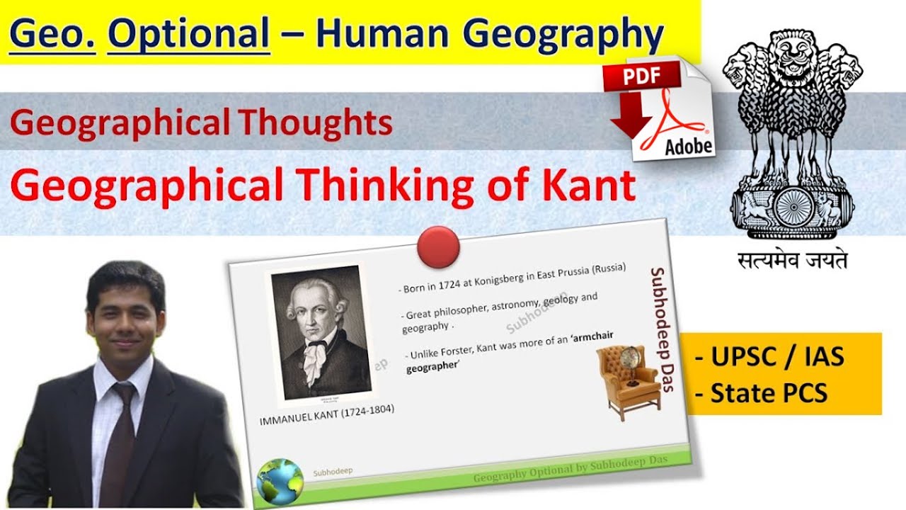 Geographical Thinking of Kant - Geographical thought - UPSC &  State PSC - by Subhodeep Das