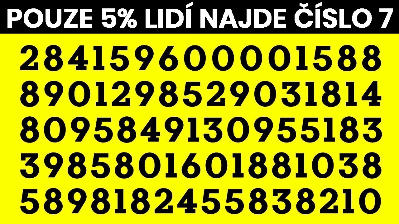 Uvidíš to, co nevidí 95% lidí?