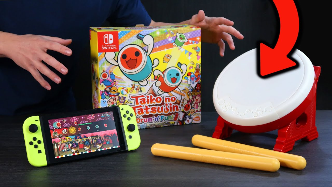 el INCREÍBLE JUEGO del TAMBOR para Nintendo SWITCH 😂 (Taiko no Tatsujin)  Unboxing y gameplay