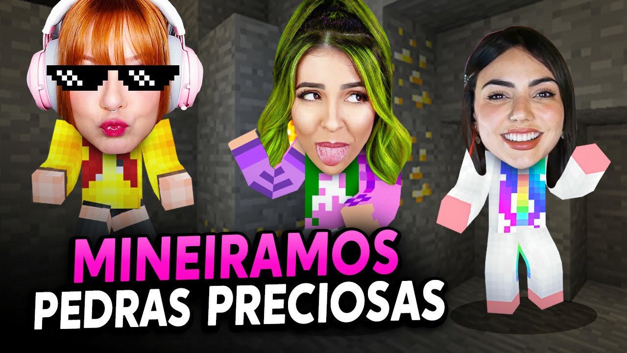 CONSTRUÍMOS A MANSÃO DE DIAMANTES NO MINECRAFT!!