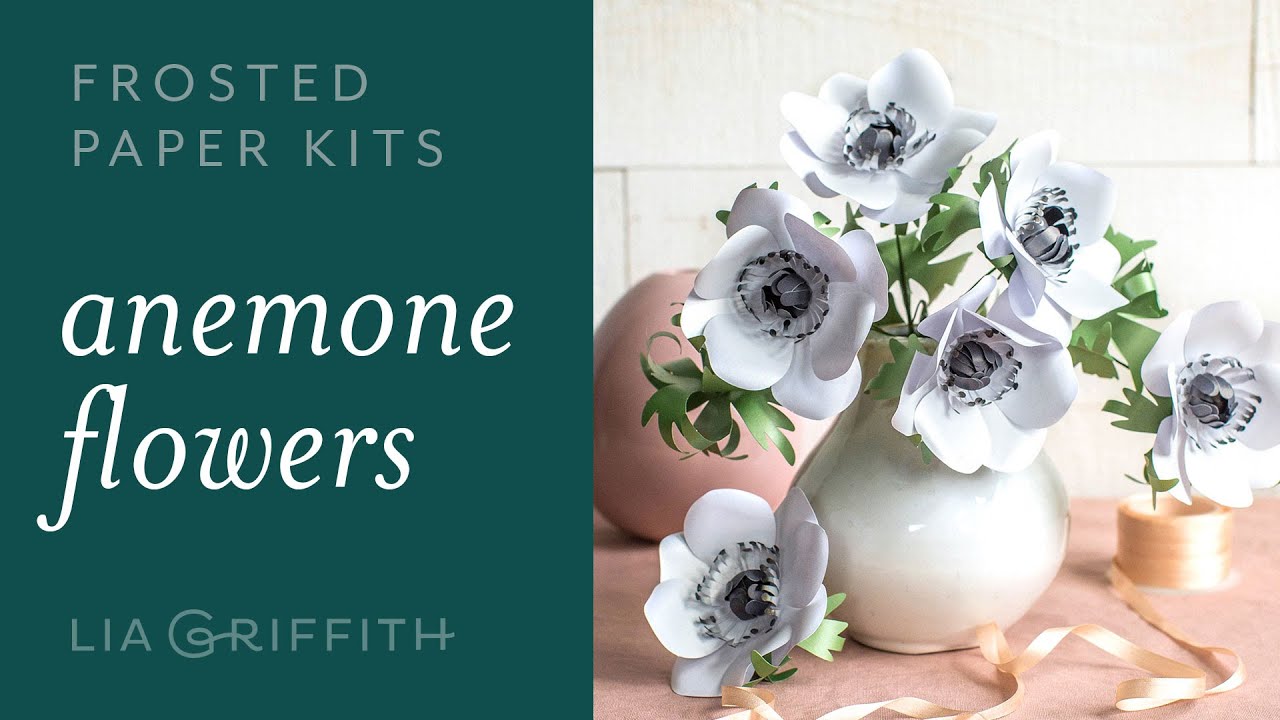 DIY Beautiful Paper Anemone Flower: Easy to Use - Frosted Paper Flower Kit (full tutorial)