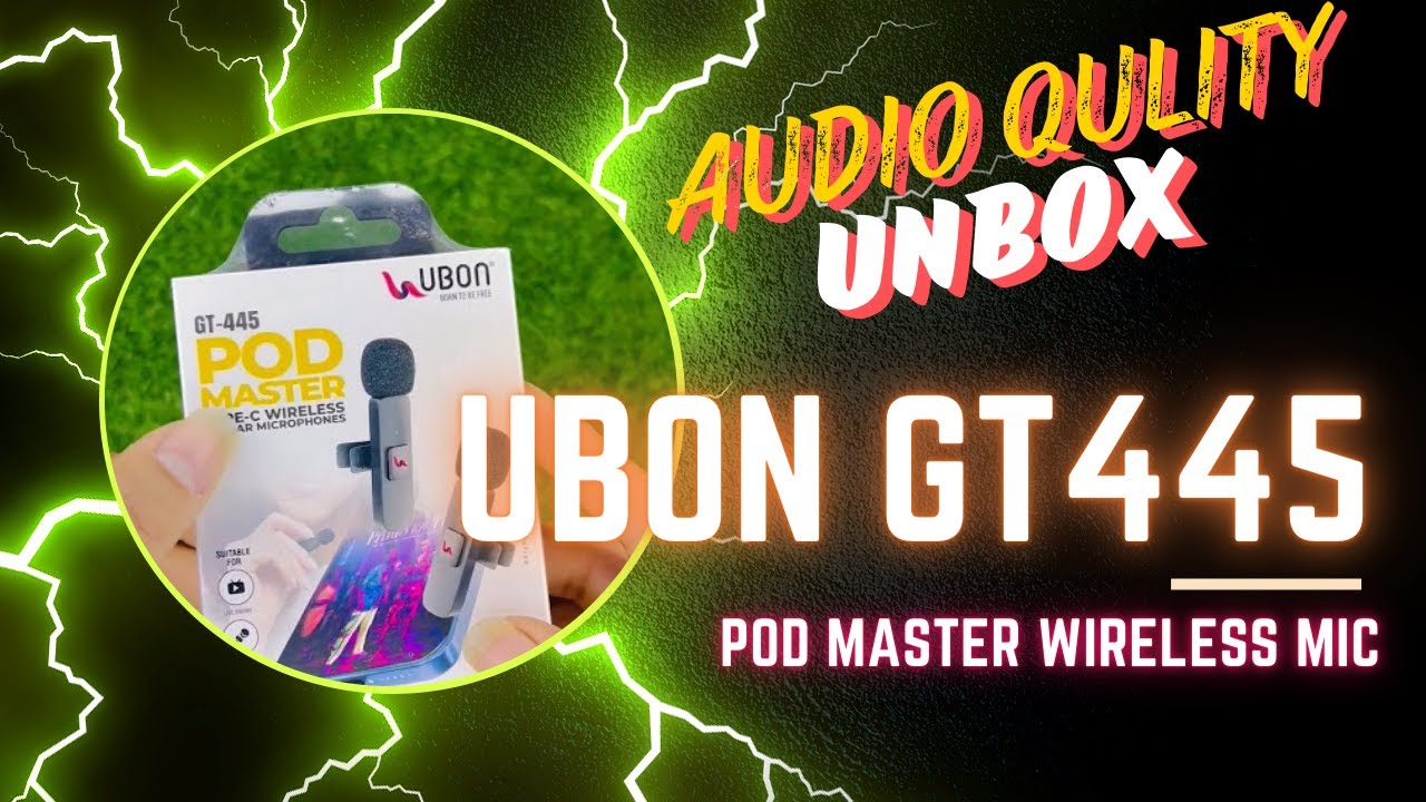 The Cheapest Wireless Mic for YouTube and Instagram GT-445 Pod Master
