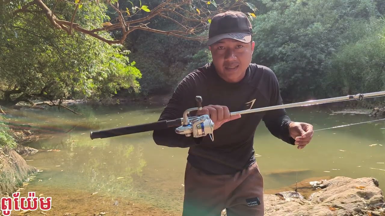 ឈុតបញ្ជុះតម្លៃពិសេសដុំលេខ4.000ដងពីរកំណាត់2.10mស្អាតបបក់ត្រីរ៉ស់ត្រីខ្មាន់ម៉ាអែនKhmer fishing07.02.26