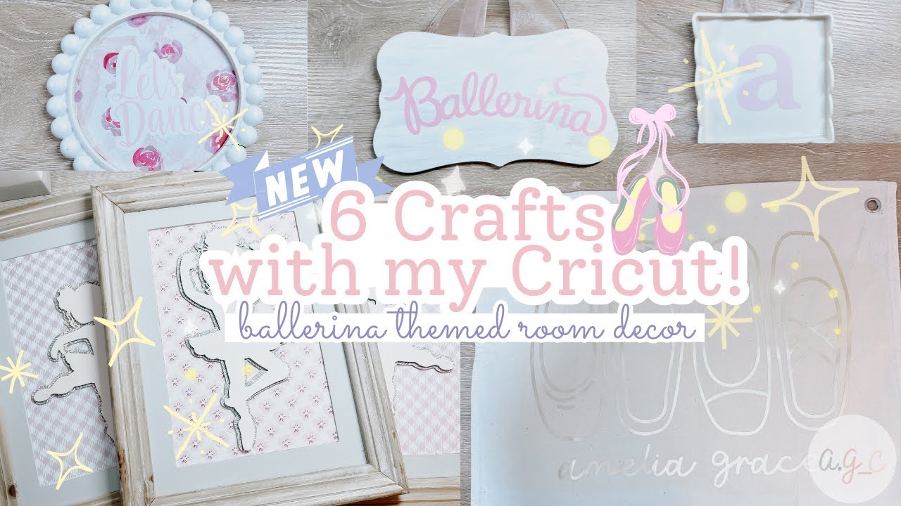 Ok, this is definitely my favorite video ever! 🩰✨Room makeover with my Cricut! Beginner friendly cwm