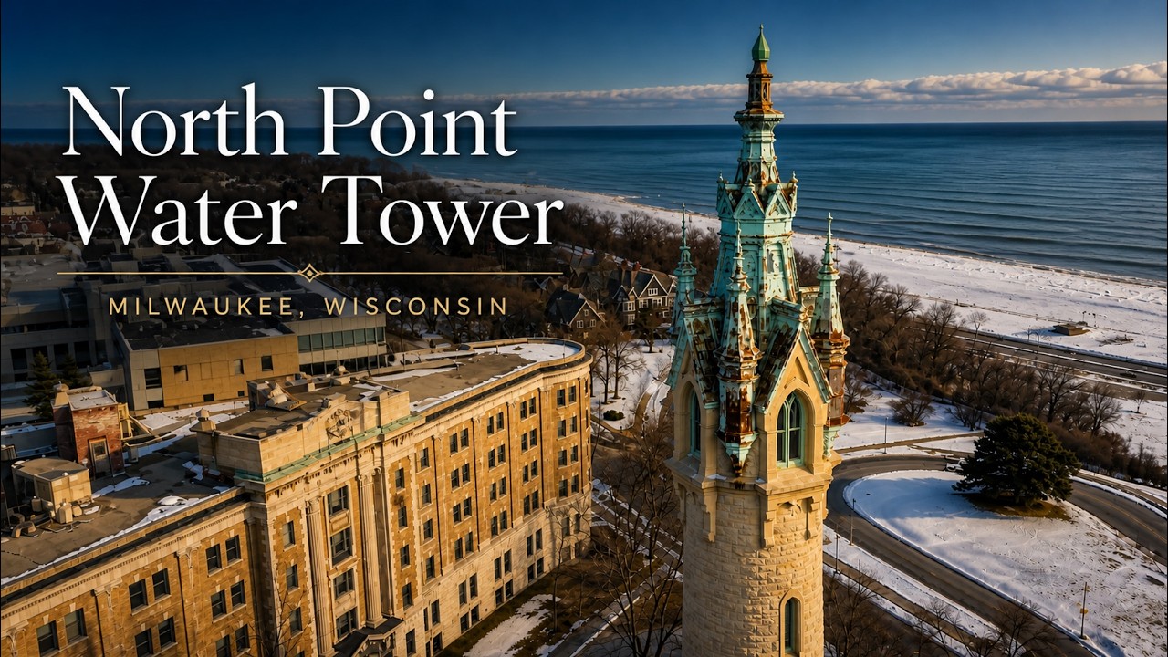 North Point Water Tower | Historic Milwaukee Landmark Cinematic Drone (4K)