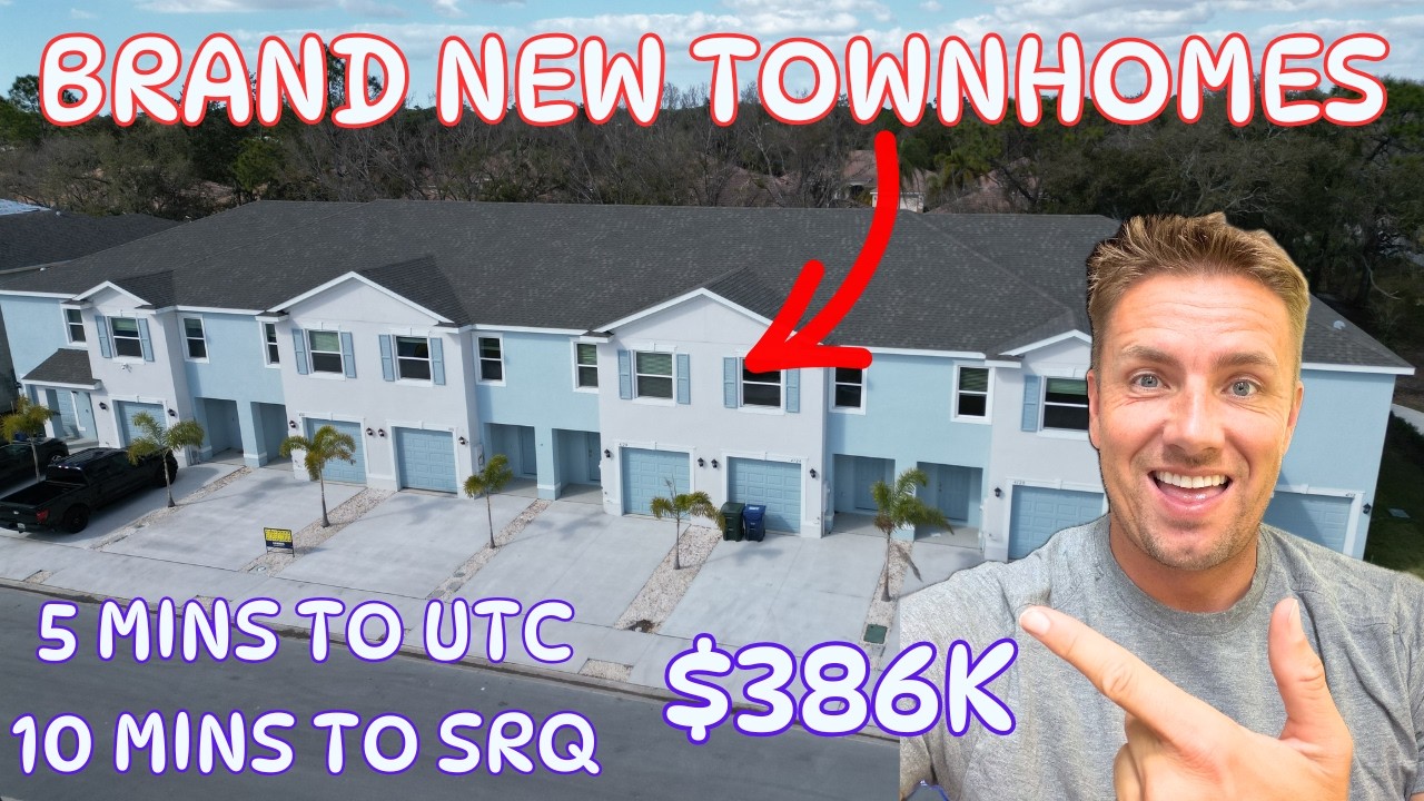 Sarasota New Construction Home Tour | Townhomes For Sale in Sarasota | Under $400k