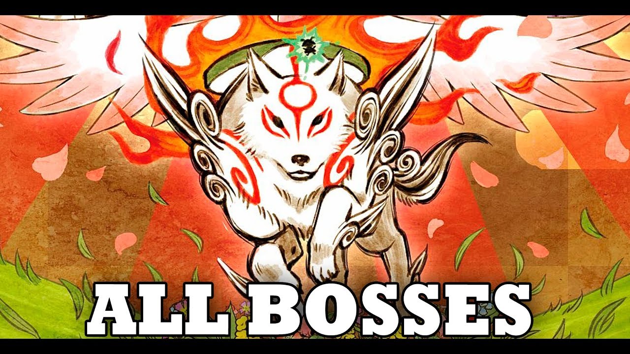 Okami HD - All Bosses (With Cutscenes) PS4/Xbox One/PC HD