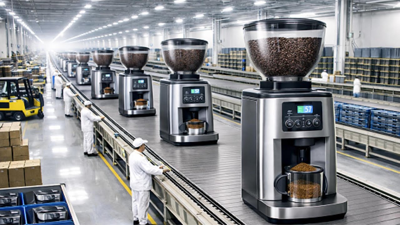 Inside a Coffee Grinder Factory: Burr Balancing, Grind Fineness Testing & Noise QC
