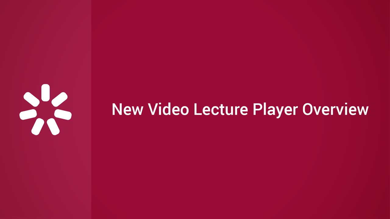 Video Lecture Player Overview