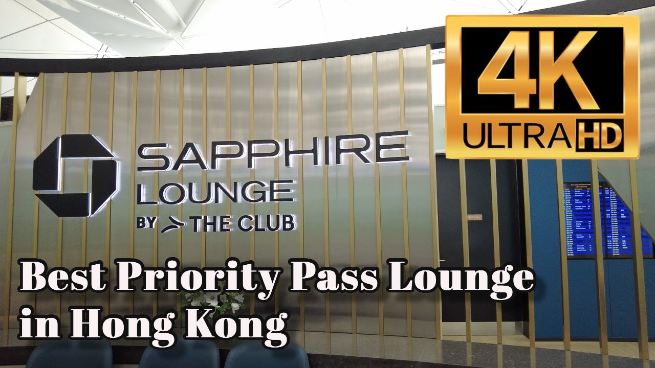 [4K] Chase Sapphire Lounge by The Club, Hong Kong Airport | Priority Pass & LoungeKey access