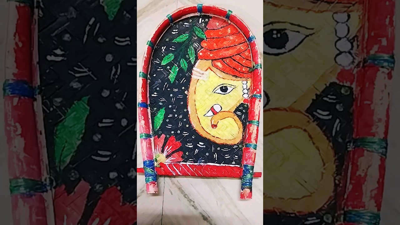 🎨🎨🎨Fabric painting on kulo. Kulo Art easy and step by step #short #shorts #Kulo Art.   🎨 🎨🎨