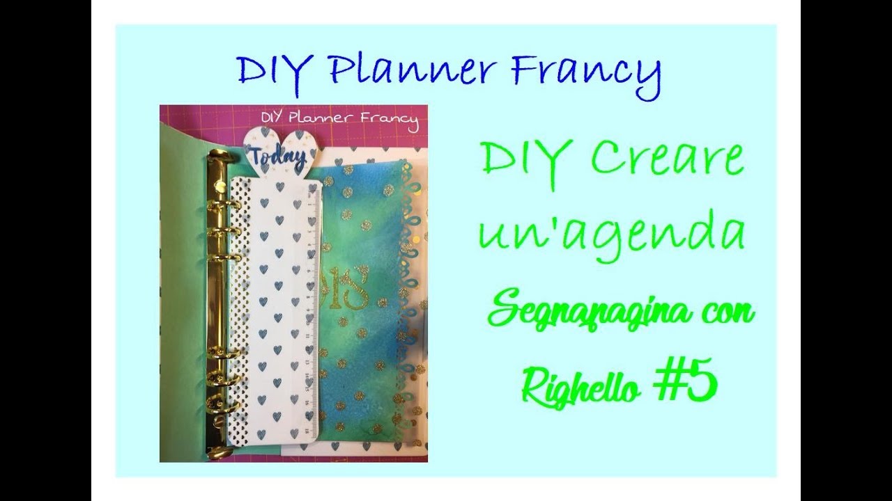 DIY CREARE UN'AGENDA #5 | Segnapagina con righello