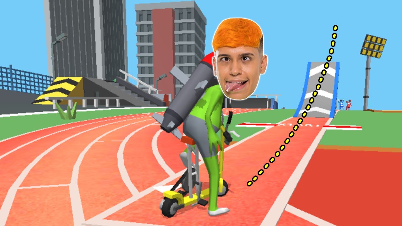 SOBREVIVA NA MEGA RAMPA COM FOGUETE NA BICICLETA!! (Bike Hop )